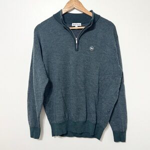 Men's Green Half-Zip Sweater